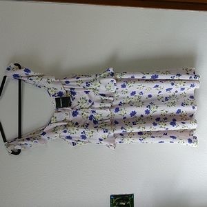 Forever 21 Plus Size Floral Daisy Ruffle Dress 0X